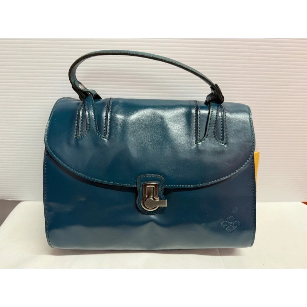 PATRICIA NASH Large PURSE Bag‎ Stintino Leather Flap Satchel W/ FREE  WALLET